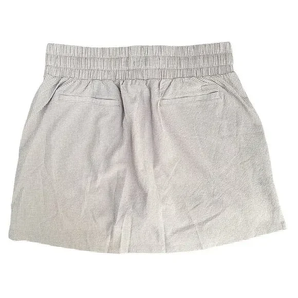 Adidas AEROREADY Skort Tan Gingham Built-In Shorts NWT Size Medium $90 Athletic - Picture 6 of 12